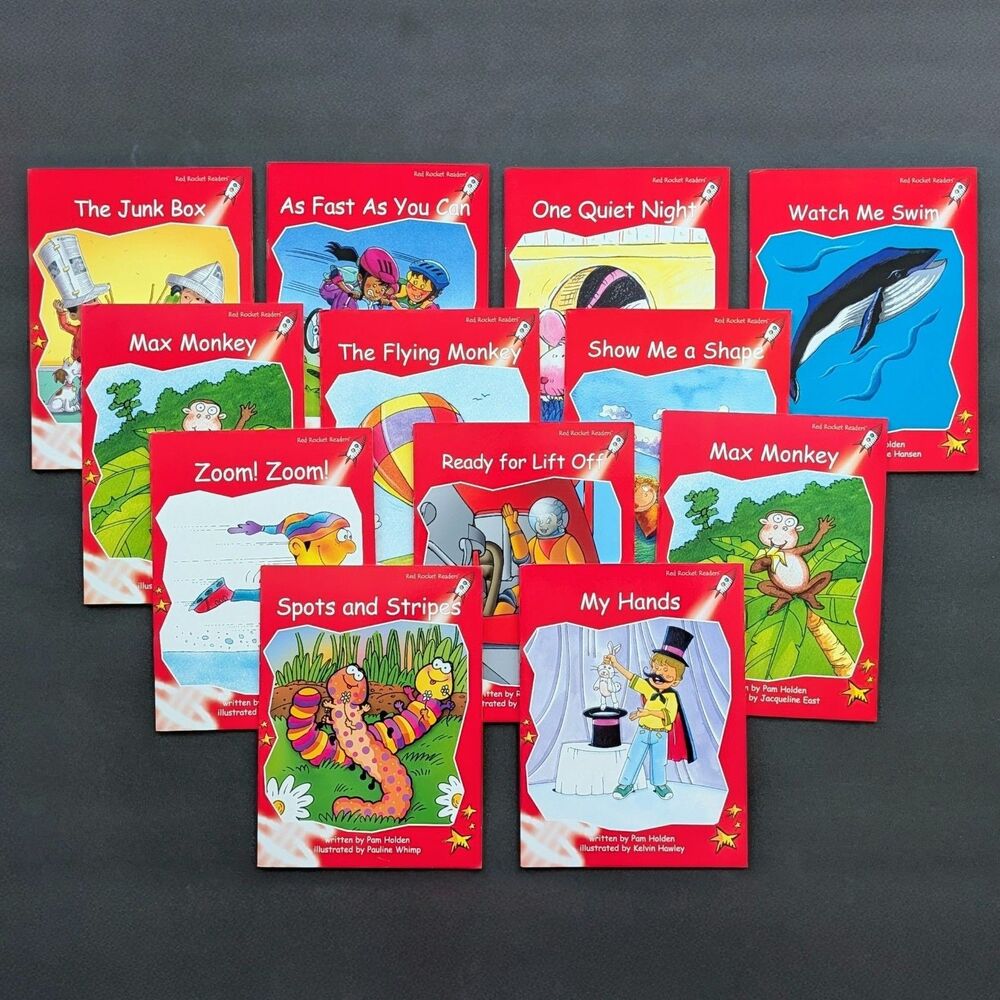 Lot Of 12 Red Rocket Readers Books (Early Level 1 Fiction) - EXCELLENT CONDITION